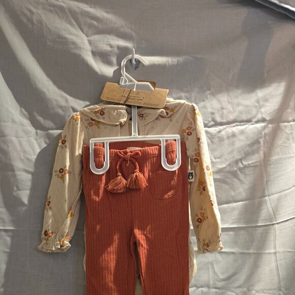 🐰🐻 Rabbit & Bear Baby Girls 3-Piece Organic Cotton Outfit – Size 6–9M – NEW - Picture 3 of 4